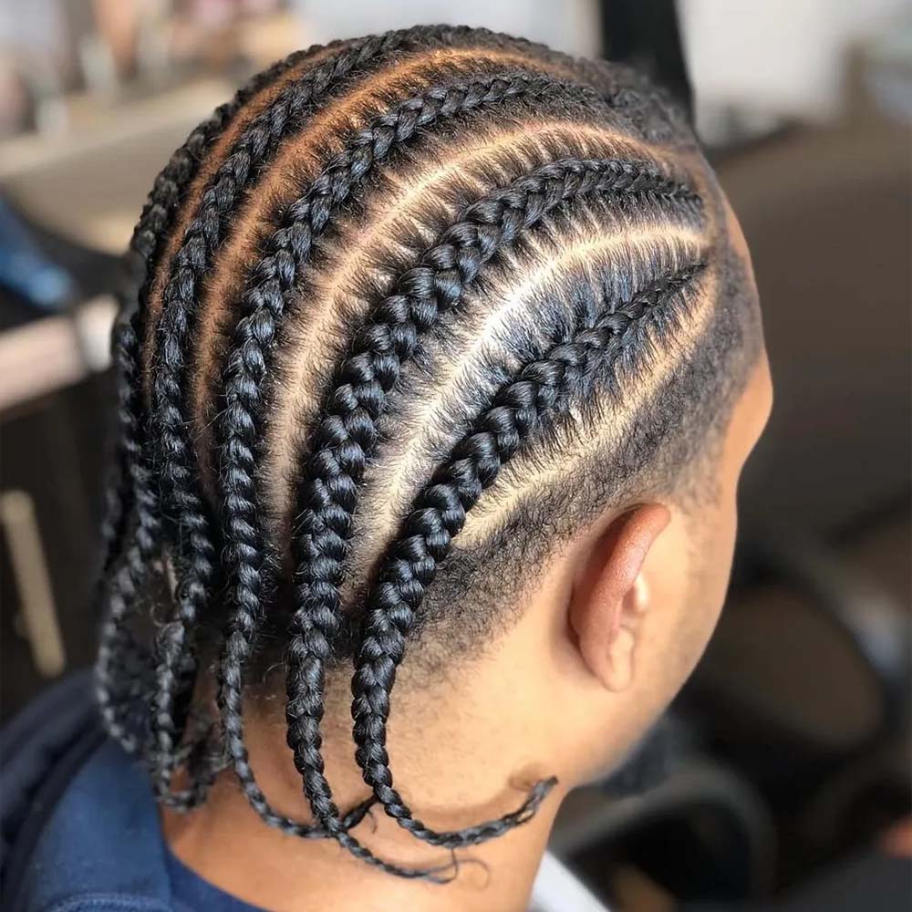 Male Braids - Clean Parts, Tight Grip & Long-Lasting Style
